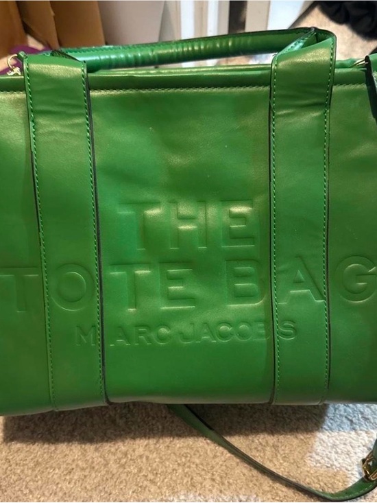Marc Jacobs Handbags - Marc Jacobs inspired Green Leather Embossed 'The Tote Bag'